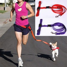 Indirimsmart Bundera Köpek Tasması Eller Serbest Kedi Köpek Gezdirme Bel Tasması Kayışı Ipi