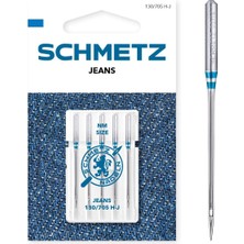 Schmetz Dikiş Makinesi Iğneleri / 5 Kot Iğnesi / 130/705 H-J / Iğne Kalınlığı: 90/14 / Tüm