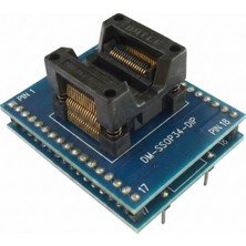 Mucize Programlayıcı Için 220 Mil Kalınlığında SSOP34 - DIP34 Zıf Adaptörü. - Zıf (Zero Insertion Force) Programlama Entegre Adaptörü
