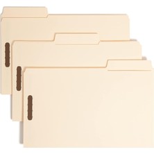 Smead Supertab® Kilit Dosya Klasör, 2 Vida, Büyük Boy 1/3-Cut Tab, Legal, Manila, Kutu Başına 50 (19535)