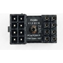 Mucize Atx 8 Pın Erkek 180 Derece Açılı 8 Pın Dişi Güç Adaptörü - Pcıe 8-Pin Güç Adaptörü (180 Derece Açılı).