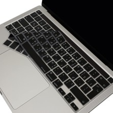 Klavye Pro Kılıf M1-M2 13INÇ A2338 A2289 A2251 A2141 Uk ile Uyumlu Siyah
