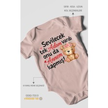 Morivo Kids Anneye Özel Kısa Kollu Bebek Body %100 Pamuk