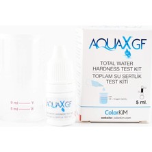 Colorkim Yerli 5 ml Aquax@gf- Toplam Su Sertliği Test Kiti.su Kalitenizi Kolay, Hızlı ve Doğru Ölçün