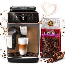 Philips Tam Otomatik Kahve Makinesi - 20 Sıcak & Soğuk Içecek, Seramik Öğütücü, Lattego Süt (2 kg Kahve Hediyeli) Köpürtücü, Renkli Dokunmatik Ekran, Sessiz Çalışma, Çift Fincan