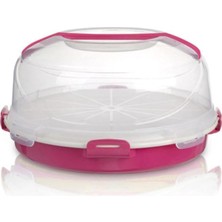 Melkan Home Hazneli Kek Fanusu & Pasta Fanusu 7 Litre + 2,5 Litre Hazneli Milenyum Pembe Milenyum Pembe