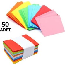 Hobialem 50 Adet, Renkli Zarf, 7x9 Cm, Renkli Mini Zarflar Karışık Renklerde, Kartvizit Zarfı