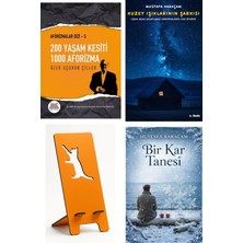 Marnet Yayıncılık 200 Yaşam Kesiti 1000 Aforizma-Aforizmalar 5 - Özer Uçuran Çiller + Kuzey Işıklarının Şarkısı + Telefon Tutucu + Bir Kar Tanesi