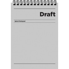 Keskin Color A5 Çizgili Bloknot Draft - Gri
