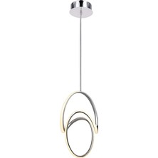 Datça 3 Renkli LED Avize, Uzaktan Kumandalı, Modern Salon Aydınlatma