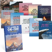 Em & Friends It's Gonna Be Okay Motivasyon Kartları, 20 Karışık Kartpostal, Tüm Durumlar Için Boş Kartpostallar (10 Tasarım, Her Biri 2'si), Her Biri 12 x 18 cm