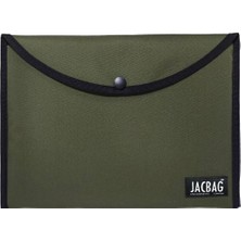 Jacbag Çıtçıtlı Dosya Çanta A4 (Haki)
