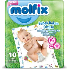 Molfix Alt Değiştirme Örtüsü, 60X60 Cm, 10 Adet
