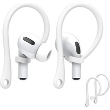 M.TK Moveteck Airpodss 4 3 2 1 Pro Pro 2 Nesil Uyumlu Silikon Kulaklık Tutucu Kulak Askısı Düşmeyi Önleyici - 2ADET Sağ Sol Sport Dönüşüm