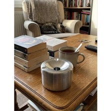 Mucit Home Gümüş Kapaklı Kokusuz Paslanmaz Metal Küllük – Modern ve Şık Tasarım