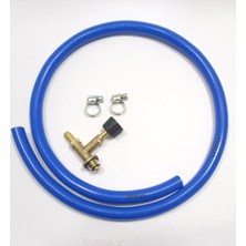 Gri Piknik Tüpü Için Gaz Musluğu +1 Metre Hortum 2 Kelepçe