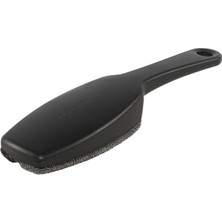 Brabantia Tiftik Tozu Evcil Hayvan Tüy Alma Için Giysi Fırçası (Koyu Gri) Çift Kadife Pedler, Ergonomik Sap, Kolay Temizleme, Sol Veya Sağ El Kullanımı