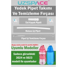 Uzspace Yedek Pipet Takımı ve Pipet Temizleme Fırçası 1 Set (3 Parça) -Kapak Hariçtir