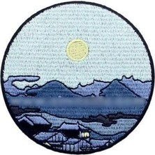 Sim Nakış Sessiz Şehir Nakış Işleme Arma Patch 8×8 cm