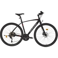 Bisan Trx 8600 Deore Erkek Şehir Bisikleti 54CM Hd 28 Jant 30 Vites Parlak Siyah Kırmızı