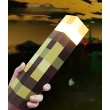 Zetconcept Madenci Meşale Torch, Şarj Edilebilir, Duvar Monteli Lamba, Çok Renkli, Torch Tasarım, Plastik, 28 Cm, Type-C USB Şarjlı, Taşınabilir