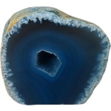 Mavi Akik Druzeli Jeot Taşı – Ortalama 5x5 cm (Doğal Formda)