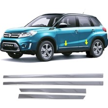 Melexı Suzuki Vitara 2015 ve Üzeri Için Krom Yan Kapı Koruma Çıtası 4 Kapı 4 Parça
