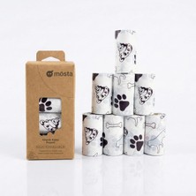 Mösta Ubpet Kokulu Köpek Kaka Poşeti – 120'LI Paket (8 Rulo), Dayanıklı, Sızdırmaz (33 × 22 Cm)
