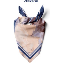 Tua İpek Vena Desen 70*70CM Bandana/fular