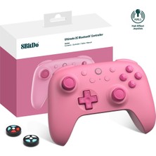 8bitdo Ultimate 2c Bluetooth Controller For Switch 2, Switch/oled/lite, Hall Effect Joysticks, Non-Linear Digital Triggers, Remappable L4/r4 Bumpers, 6-Axis Motion, Rumble Vibration (Pink)