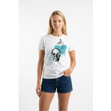 Unisex Regular Fit %100 Pamuk Bisiklet Yaka Premium Baskı Tişört