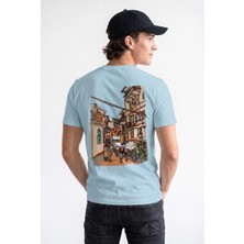 Unisex Regular Fit %100 Pamuk Bisiklet Yaka Premium Baskı Tişört