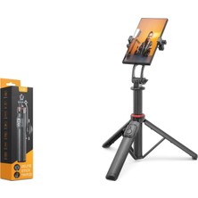 Belirtilmemiş Nodar Nd1047 Telefon Tripodu ve Selfie Çubuğu Seti Manyetik Bluetooth Kumandalı 130 Cm - Siyah