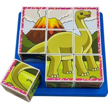Küpss Dinozorlar 3D Puzzle Seri 1 - (9 Küp 6 Dinazor Yapboz)