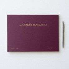 Fark Tanıtım/paperto. Tarihsiz Günlük Planlayıcı, 29,7 × 21 Cm, 60 Yaprak, 110 gr Ivory Kağ�