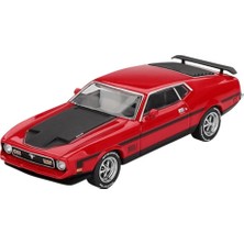 Truescale Miniatures Mini-Gt MGT01122-L Mustang Mach 1 Yarış Kırmızı 1971 Ölçek 1/64 Model Araba
