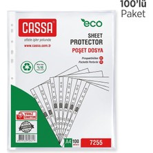 Cassa Poşet Dosya Eco 30 Mikron 100'LÜ Paket
