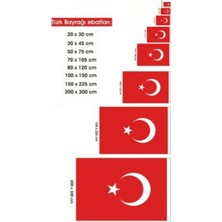Türk Bayrağı 100X150 cm Ebatında Kaliteli Kumaş Türk Bayrağı Al Bayrak 100 * 150 Bez Bayrak