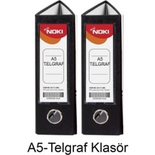Noki Telgraf Klasör Genis A5 Siyah