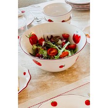 Rakle x Bengi Kurtcebe Pomodoro Stoneware Salata Kasesi 25 cm