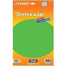 Temat Tek Kenarı Yapışkanlı Defter Kabı Mavi