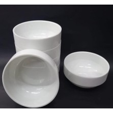 6 Adet Beyaz Melamin Çorba Kasesi 12X5CM Derin Tas Yoğurt,komposto Için Ideal Yüksek Direnç Kırılmaz
