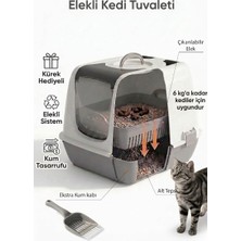 Flex Elekli Kedi Tuvaleti, 50X37,5X40 Cm, Xl Boy, Kum Küreği Hediyeli