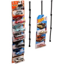 Kartlı Metal Araba Askı Aparatı, Silikon, Siyah, 50'li Set, Regular & Premium ve Uzun Kart Organizatör