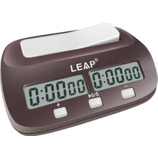 Leap Satranç Saati Dijital Satranç Zamanlayıcı, Profesyonel Masa Oyunları Için, Alarm Fonksiyonlu Zamanlayıcı (Resmi Mağaza) Kahverengimsi Kırmızı