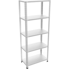 Rafburada 5 Katlı 43X60-100 cm Galvaniz Çelik Raf. Depo, Kiler, Dosya Rafı -0.70 mm
