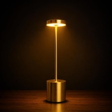 Coverzone Şarjlı LED Masa Lambası – 3 Işık Sıcaklığı ve Parlaklık Ayarı, Dokunmatik Kontrol, Yüksekliği 34.5 Cm, Alt Tabanı 8 cm – Şık ve Modern Tasarım, Kullanım Kolaylığı / Ymn-8