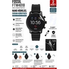 onlinekordon Fossil Gen 4 FTW4018 Explorist Hr 45 mm Uyumlu Nano Hidrojel Ekran Koruyucu 2 Adet Darbe Emici Tpu Film