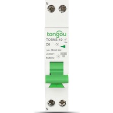 Mucize Tongou Tobns-40 C6 Model Bir Rcbo'dur (Residual Current Breaker With Overcurrent).