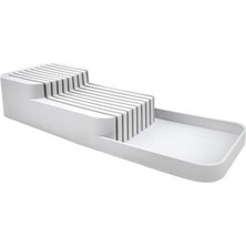 Decobella Pratik Bıçaklık 14 * 39 cm Bıçak Organizeri - Beyaz- 50830
